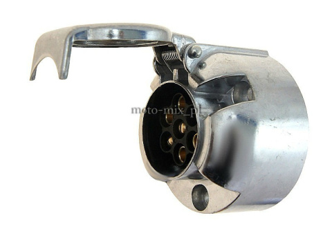 Gniazdo do przyczepy 7 stykowe 12V aluminiowe Gniazdo do przyczepy 7 stykowe 12V aluminiowe