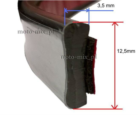 Listwa 13 mm 8 m chrom Listwa 13 mm 8 m chrom