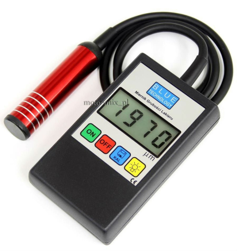 Miernik grubości lakieru z sondą - stal, stal ocynkowana, aluminium TESTER Miernik grubości lakieru z sondą - stal, stal ocynkowana, aluminium TESTER
