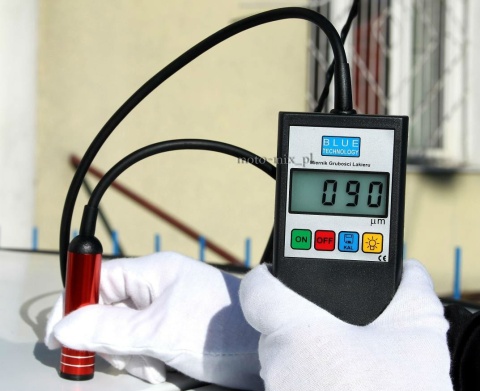 Miernik grubości lakieru z sondą - stal, stal ocynkowana, aluminium TESTER Miernik grubości lakieru z sondą - stal, stal ocynkowana, aluminium TESTER