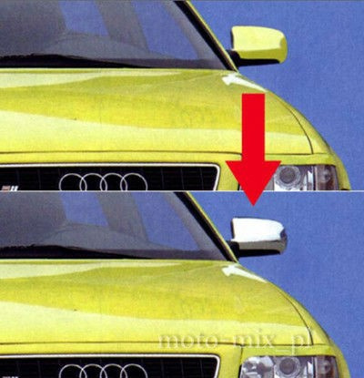 Nakładki na lusterka chrom AUDI A3 S3 A4 A6 A8 S4 S6 Nakładki na lusterka chrom AUDI A3 S3 A4 A6 A8 S4 S6