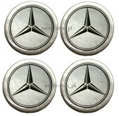 Naklejki na kołpaki MERCEDES 60 mm silikonowe