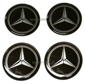 Naklejki na kołpaki MERCEDES 60 mm silikonowe