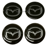 Naklejki na kołpaki MAZDA 60 mm silikonowe