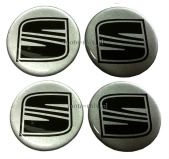 Naklejki na kołpaki Seat 60 mm silikonowe