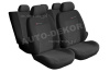 Pokrowce samochodowe SKODA OCTAVIA II / II FL 2/1 + podłokietnik po04r. ELEGANCE welur 80% popiel 1