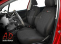 Pokrowce samochodowe SKODA OCTAVIA II / II FL 2/1 + podłokietnik po04r. ELEGANCE welur 80% popiel 1