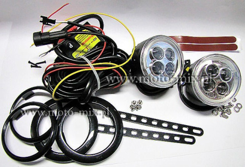 Światła do jazdy dziennej LED DRL NSSC 510L HP 12V 2x4LED Światła do jazdy dziennej LED DRL NSSC 510L HP 12V 2x4LED