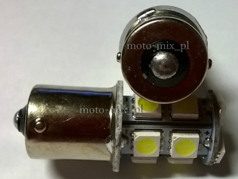 Żarówka LED biała P21W BA15S 13 SMD 5050 Żarówka LED biała P21W BA15S 13 SMD 5050