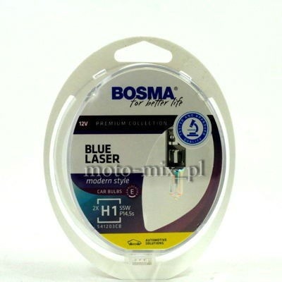 Żarówki H1 55w BOSMA BLUE LASER 2 szt