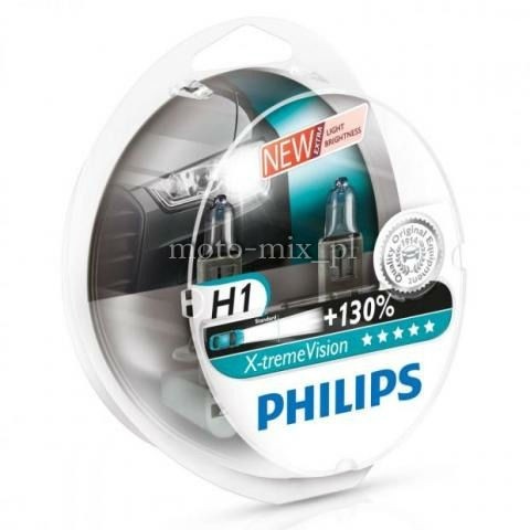Zestaw żarówek H1 PHILIPS X-Treme Vision +130% Zestaw żarówek H1 PHILIPS X-Treme Vision +130%