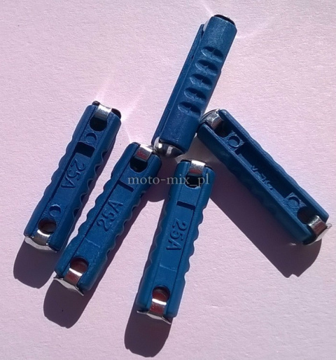 BEZPIECZNIK CYLINDRYCZNY 20mm 25A 5szt BEZPIECZNIK CYLINDRYCZNY 20mm 25A 5szt