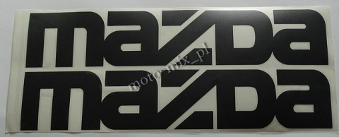 Naklejka MAZDA napis czarny 42x8cm Naklejka MAZDA napis czarny 42x8cm