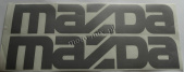 Naklejka MAZDA napis srebrny 42x8cm