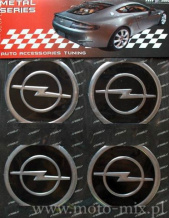 Naklejki na kołpaki Opel 60 mm ALUMINIOWE