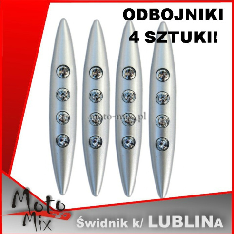 Odbojnik na drzwi 4 szt SREBRNE 9 cm CYRKONIE Odbojnik na drzwi 4 szt SREBRNE 9 cm CYRKONIE