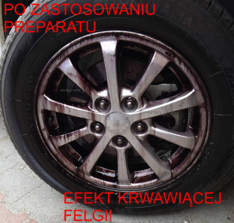 fot. efekt krwawiących felg po zastosowaniu produktu K2 Roto fot. efekt krwawiących felg po zastosowaniu produktu K2 Roto