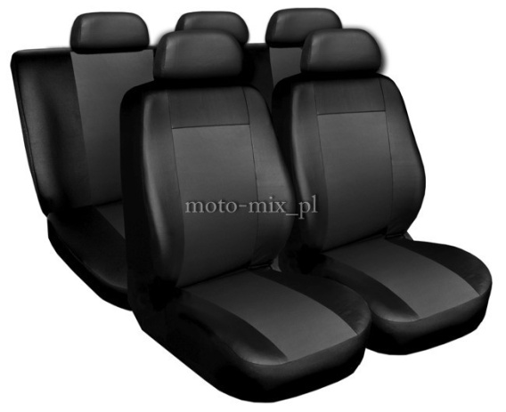 Pokrowce samochodowe COMFORT eko skóra SZARY