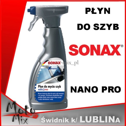 Płyn do szyb NanoPro SONAX XTREME 500ml Płyn do szyb NanoPro SONAX XTREME 500ml