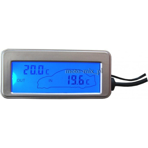 Termometr cyfrowy wew/zew 12V/24V Termometr cyfrowy wew/zew 12V/24V