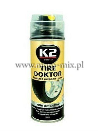 ZAPASOWA OPONA - TIRE DOKTOR Pompuje przebite opony 400 ML