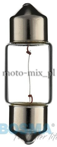 Żarówka rurkowa, paluszek SV8.5 5W 12V 11x30 mm Żarówka rurkowa, paluszek SV8.5 5W 12V 11x30 mm