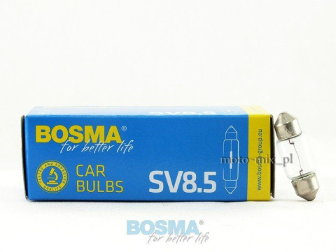 Żarówka rurkowa, paluszek SV8.5 5W 12V 11x30 mm Żarówka rurkowa, paluszek SV8.5 5W 12V 11x30 mm