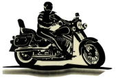 Naklejka HARLEY motor, motocykl