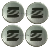Naklejki na kołpaki SEAT 60 mm silikonowe