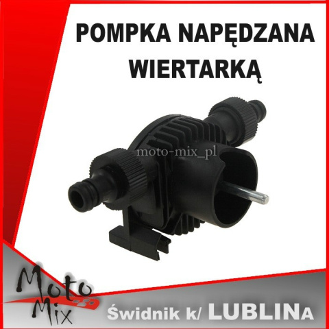 Pompka napędzana wiertarką Pompka napędzana wiertarką