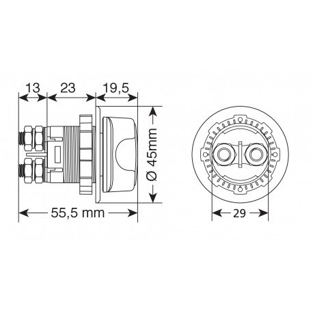 Hebel 3 funkcje 12 - 32 V