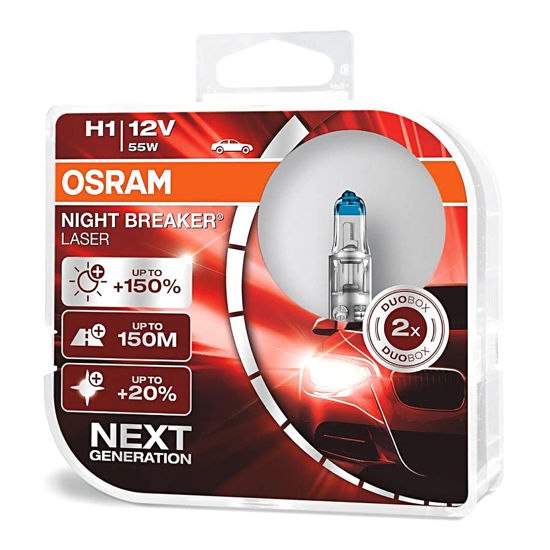 OSRAM H1 Night Breaker LASER +150% DUO BOX 2szt. +