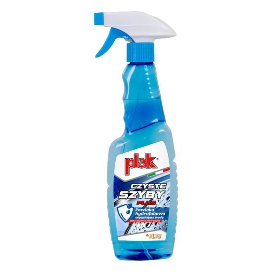 Płyn do mycia szyb z powłoką hydrofobową - Plak czyste szyby Plus 550ml