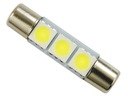 Żarówka C3W 3 LED 5050 RURKA 28 mm BEZPIECZNIKOWA