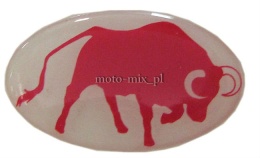 Naklejka silikonowa - BYK - czerwony