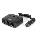 Rozgałęziacz rozdzielacz gniazda zapRalniczki z ładowarką 2x USB-A ON/OFF LED 12V 24V 100W 70cm