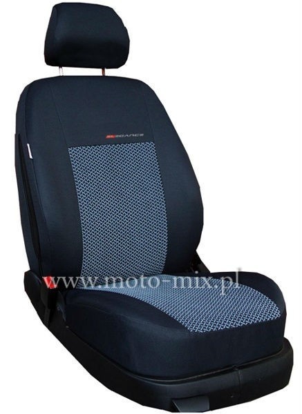 Pokrowce samochodowe PRZÓD - ELEGANCE welur 80% popiel 2 UN