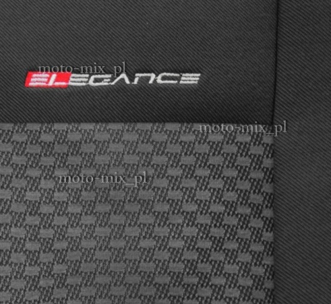 Pokrowce samochodowe PRZÓD - ELEGANCE welur 80% popiel 3 UN