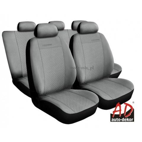 Pokrowce samochodowe - PRESTIGE alcantara 100% SZARY